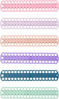 6 pcs Embroidery Floss Organizer,6 Color Plastic Floss Bobbin, Cross Stitch Thread Holder Storage Tool,Floss Organizer Embroidery Shelf (Multicolor)