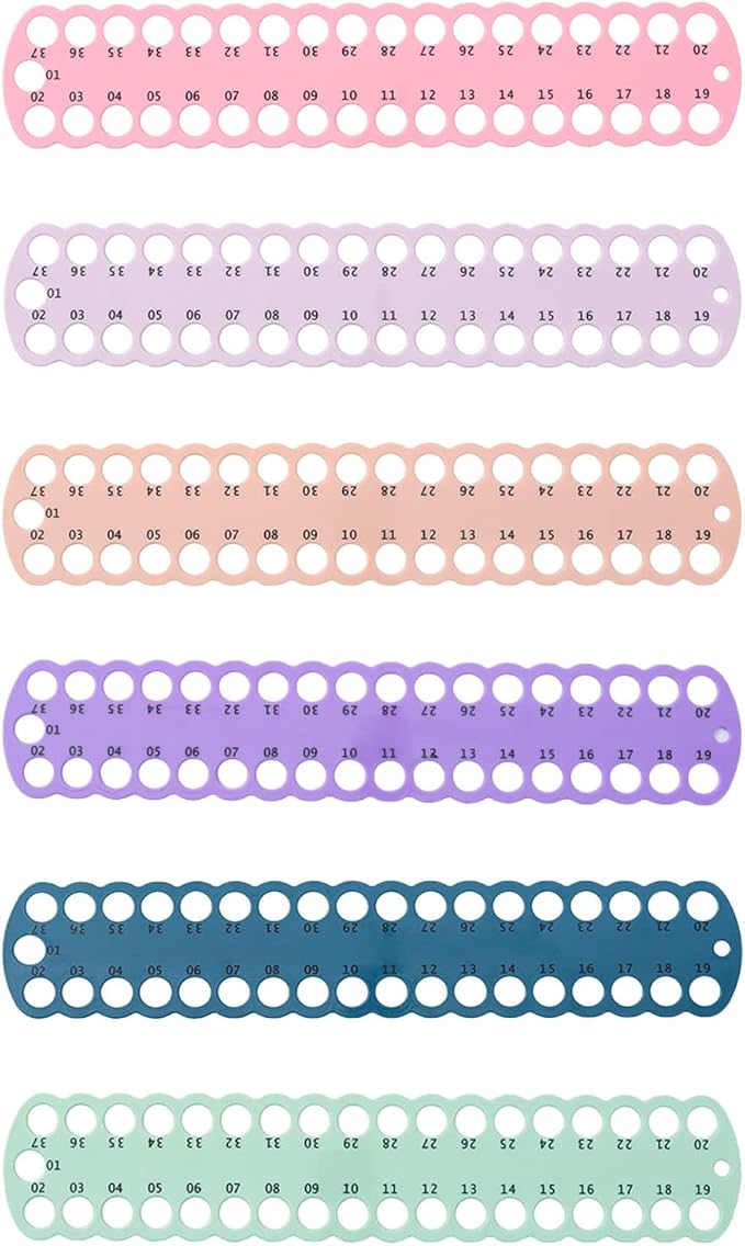 6 pcs Embroidery Floss Organizer,6 Color Plastic Floss Bobbin, Cross Stitch Thread Holder Storage Tool,Floss Organizer Embroidery Shelf (Multicolor)