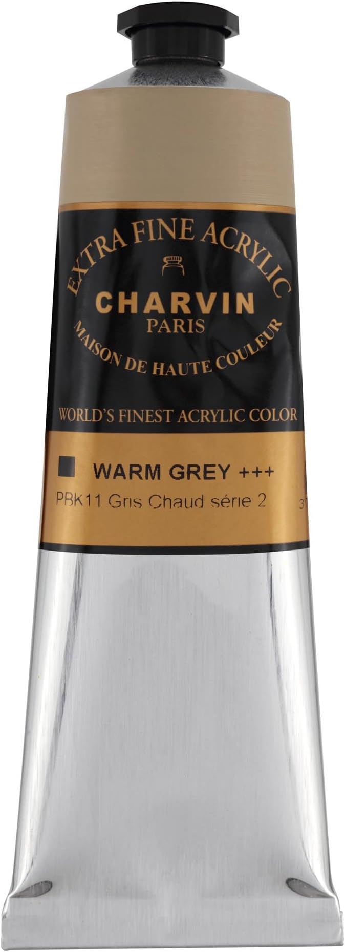Charvin Extra Fine Professional Acrylic Paint - Charvin Warm Grey, 150ml Tube, Triple-Milled, Lightfast Pigments, Open Stock Artist Acrylic Paints in Nature-Inspired Hues