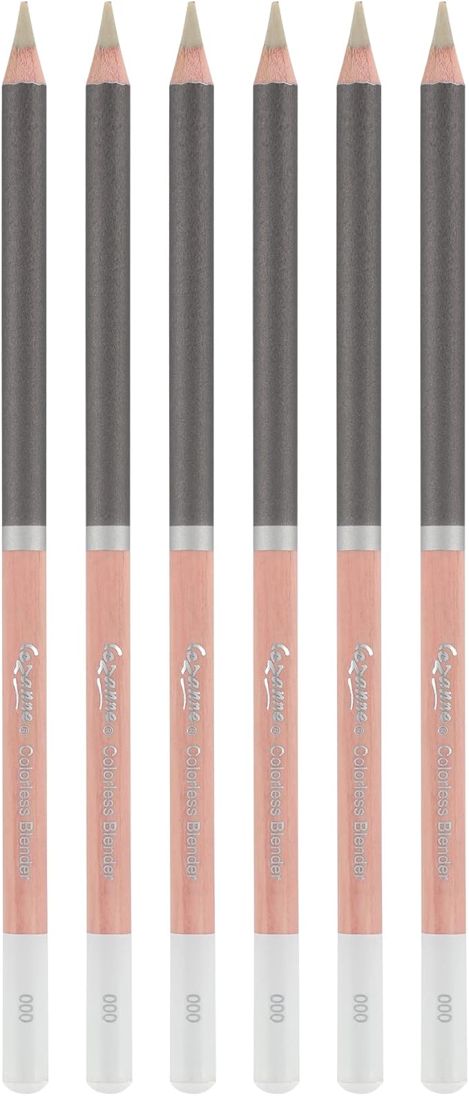 Creative Mark Cezanne Premium Colorless Blender Pencil 6 Pack - Highly-Pigmented Drawing Pencils - Coloring Pencils for Drawing, Blending, Coloring, and More