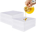 PONO 200 Pcs Oil Absorbent Pads, White Heavy Weight Oil-Only Absorbent Pad,Used for Oil Spill Cleaning in Garage Workshop, Reusable, Washable, Durable(15x20 in)