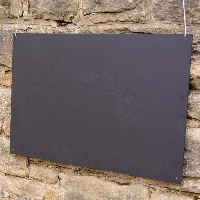Chalkboard Blackboard Paint - Brush on Wood, Metal, Glass, Wall, Plaster Boards Sign, Frame or Any Surface. Use with Chalk Pen Wet Erase, Non-Toxic - Matte Finish [Grey] - (8.5oz Cover 32 sf)