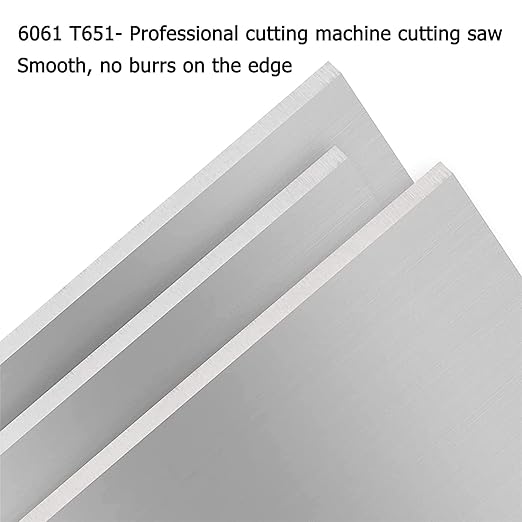 6061 T651 Aluminum Sheet Metal 8" x 8" x 1/2"(12.7MM) Inch Flat Plain Aluminum Plate Covered with Protective Film, Heat Treatable Rectangle 0.50" Thick Aluminum Metal Plate for Industrial, Crafting