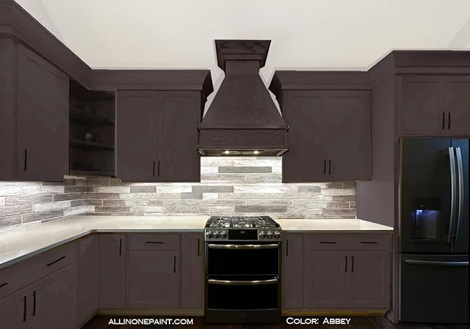 ALL-IN-ONE Paint, Durable cabinet and furniture paint. Built in primer and top coat, no sanding needed. Includes our 30 featured color card - Honest (mint green), 8oz Sample