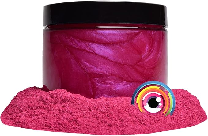 Eye Candy Pigments Premium Red Mica Powder - Ube Red (50gr) - for Epoxy, Resin, Soap, Paint, Woodworking, Acrylic Pouring, Bath Bombs, Fishing Lures - DIY Arts and Crafts Additive