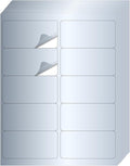 STARLIBOO Shipping Labels Stickers, 2"×4" Printable Silver Mailing Labels for Laser/Inkjet Printing- Matte Silver, Permanent Adhesive Sticker