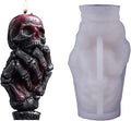 Skull Hand Ghost Cylinder Molds Silicone Wave Spiral Candle Mold - Silicone Resin Casting Molds for Candle & Resin & Soap Craft Supplies