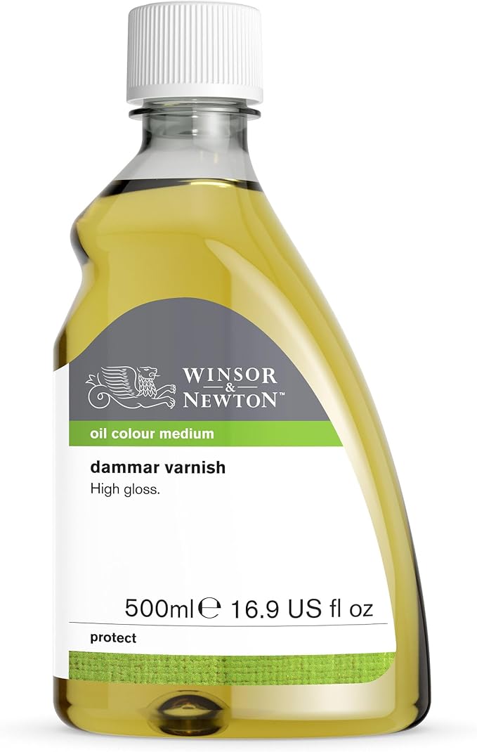 Winsor & Newton Professional Dammar Varnish, 500ml (16.9-oz) Bottle