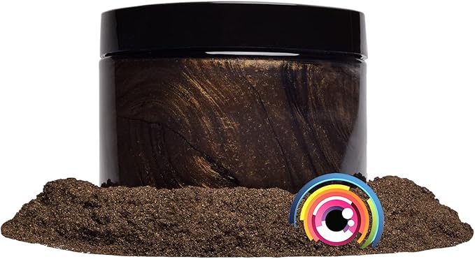 Eye Candy Pigments Premium Brown Mica Powder - Carob Brown (50gr) - for Epoxy, Resin, Soap, Paint, Woodworking, Acrylic Pouring, Bath Bombs, Fishing Lures - DIY Arts and Crafts Additive