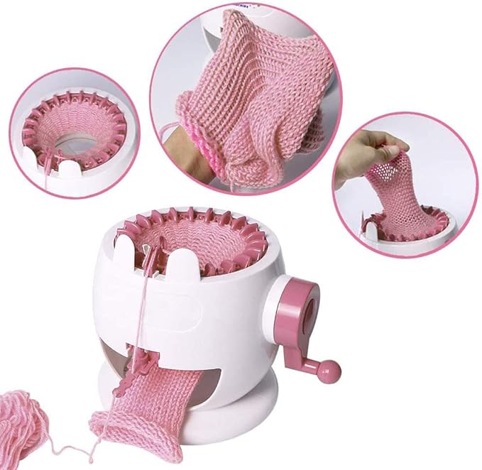 Umootek Sentro Knitting Machine, Knitting Board Rotating Double Loom,Smart Weaving Loom Round Knitting Machines, 22 Needles Knitting Machines Weaving Loom Kit for Adults and Kids