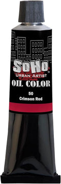 Soho Urban Artist Oil Paint - Crimson Red, 170 ml Tube - Best Valued Oil Colors for Painting, Excellent Pigment Load