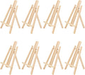 Kinlink 11.8 Inch Tall Wood Easels for Display Set of 8, Display Easel Tabletop, Painting Easel Stand for Artist Students…