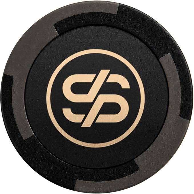 SLOWPLAY Godel Clay Poker Chips, 14 Grams Heavyweight Clay Composite, 40mm Large Chips in Bulk, Pack of 50 in Black Without Denomination
