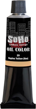 Soho Urban Artist Oil Paint - Naples Yellow Hue, 170 ml Tube - Best Valued Oil Colors for Painting, Excellent Pigment Load