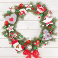 20-ct 13x13 Christmas Paper Decoupage Napkins, 3-Ply Servilletas Tissue Napkin for Dinner and Parties, Disposable Napkins (Wreath X)
