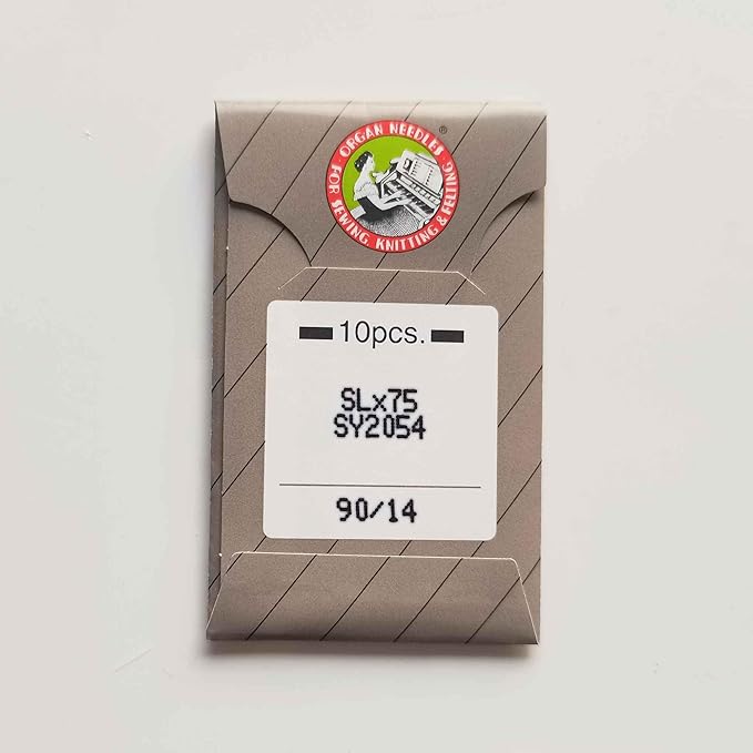 HONEYSEW 10PCS SLX75 SY2054 Organ Serger Overlock Sewing Machine Needle for Singer 14U Sharp (SY2054 90/14)