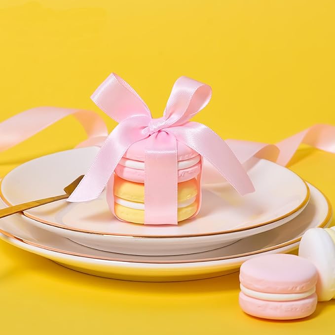 5/8" x 100 Yards Light Pink Polyester Satin Ribbon Single Faced Bulk Fabric Ribbons for Gift Wrapping, Crafting, Bows Making, Sewing, Wedding, Home Decor