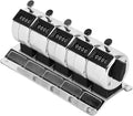 Metal Handheld Tally Counter, 4 Digit Number Count Clicker with Metal Case Mechanical Counter for Coaching, Knitting, Lap, Fishing, Golfer and Row, 0 9999 5 Units Conjoined Manual Clicker Counter