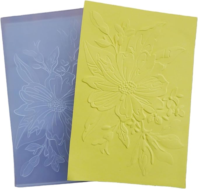 3D Spring Flower Background Embossing Folder for Card Making Floral DIY Plastic Scrapbooking Photo Album Card Paper DIY Craft Decoration Template Mold