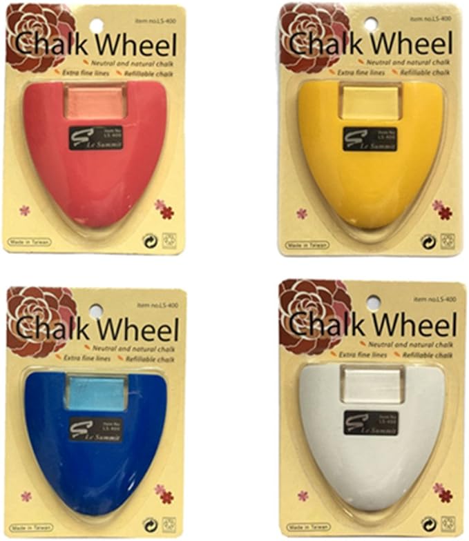 YEQIN Chalk Wheel Fabric Marker Tailor's Chalk DIY Sewing Parts (Red)