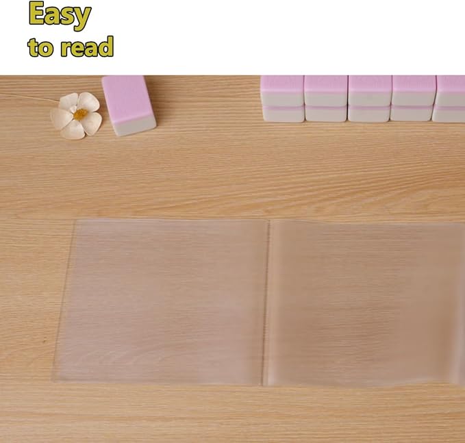 aoG Mahjong Card Holder, Large Print, 2 Pcs, for Mah Jongg Hands and Rules, Non Glare, PVC Plastic, Soft, Durable, 2025