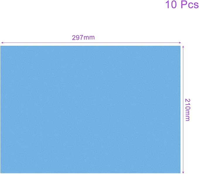 DMiotech 10Pcs Correction Gel Light Filter Overlay Transparent Plastic PVC Sheets Matte Blue for Photo，Film,Video