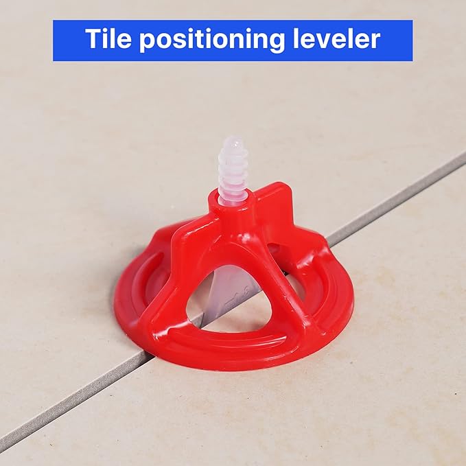 Professional Tile Leveling System Kit，Anti-Loosening Spacers/Wall, Bathroom Tiling - 1/8" Precision Alignment & Grout Spacing Tools(100caps+700base, 1/8)