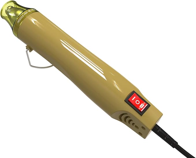 Homidic Heat Gun Upgraded to 662℉, Dual-Temperature Professional Heat Tool, Mini Handheld Hot Air Gun for Embossing Shrink Wrapping Paint Crafts Electronics DIY