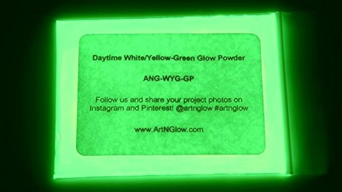 Glow in The Dark Pigment Powder - 30 Grams/1 Ounce - Neutral and Fluorescent Colors for Art Painting, Fine Art, Nail Art Paint, and DIY Crafts - Long Lasting 10+ Color Options - Neutral Green
