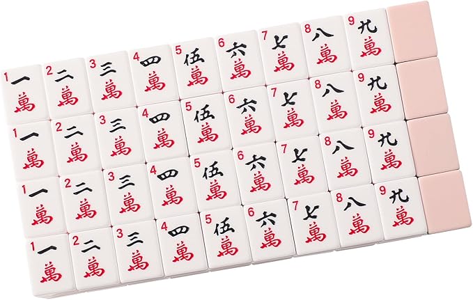 American Mahjong Tiles Set with 166 Quality Acrylic Tiles (1.2", Tiles Only), Mahjongg Game Set