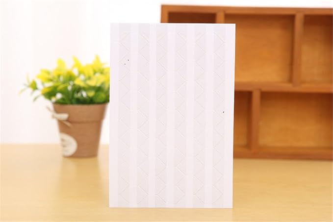 10 Sheet (1020-pack) Photo Corners Self Adhesive PVC Paper Photo Foto Corner Stickers for Scrapbooking Personal Journal (Clear)