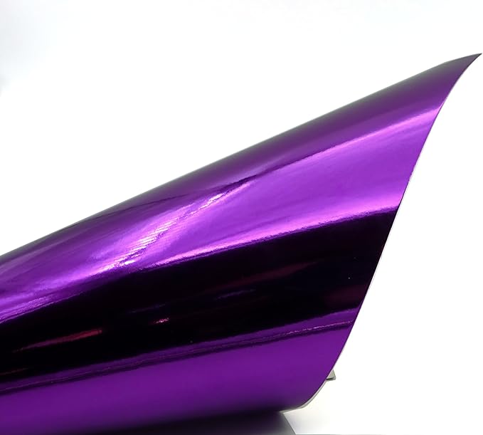 TGXRZX Metallic Purple Cardstock Paper,Size 8 "x 11" (250gsm), 15PCS, Mirror Finish Gold Foil Board for Crafting, Invitations, and Decorations,Die Cut and Plotter,Card Making (Purple)