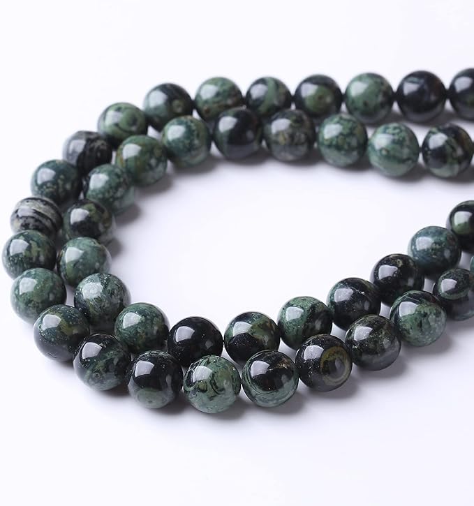 48PCS 8MM Blue Jasper Beads Stone Beads Energy Healing Beads for DIY Jewelry Bracelet Necklace Making for Jewelry Making15Inch