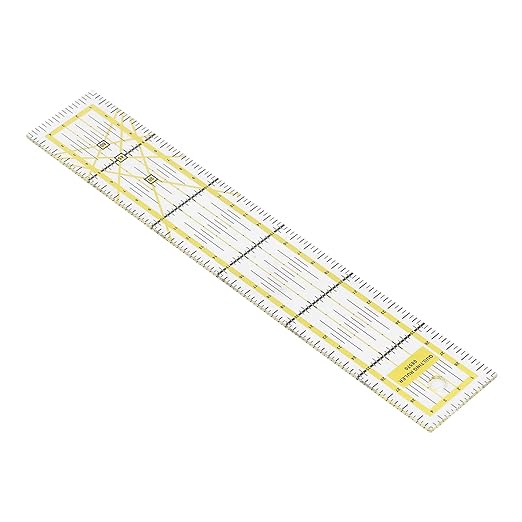 Sewing Ruler, Acrylic Clear Ruler for Sewing, Transparent Quilting for Designing Layout Quilting 5x30cm