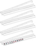 Mahjong Racks with Pushers Set of 4, Plastic American Mahjong Tile Racks Transparent, Mah Jongg Accessories Gifts for Mj Enthusiast