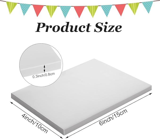20 Pcs Linoleum Blocks for Printmaking 4x6 - Rubber Carving Block - Printmaking Supplies with Carving Knife, Soft and Easy to Carve, Gray