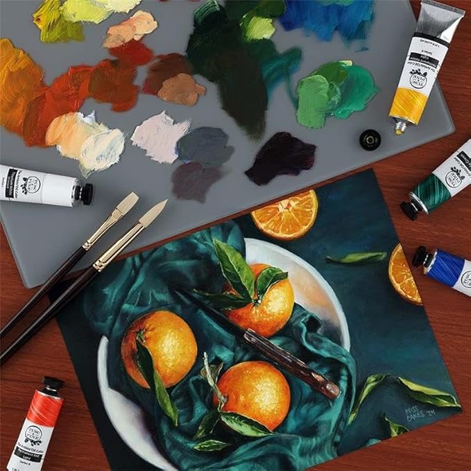 Tusc & Pine Artist Oil Paint - Brilliant Pink, 150 ml, Non-Yellowing, Rich & Creamy Consistency, Maximum Pigment Load, Small Batch Milled Oil Paints Made in the USA for Professional Artists
