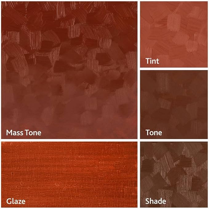 Tusc & Pine Artist Oil Paint - English Red, 150 ml, Non-Yellowing, Rich & Creamy Consistency, Maximum Pigment Load, Small Batch Milled Oil Paints Made in the USA for Professional Artists