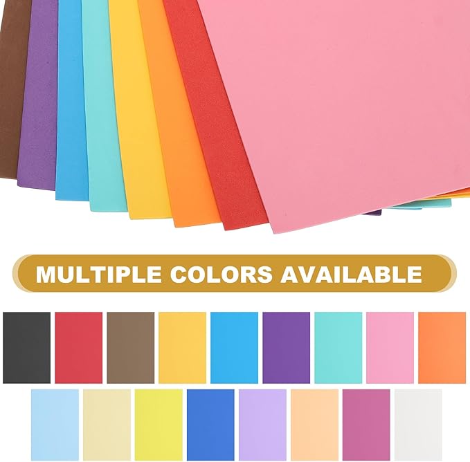 uxcell 10 Pcs Green EVA A4 Foam Sheets Crafts, 12 x 8 Inch Foam Paper for DIY Crafts Project Classroom Scrapbook Art Cards Home Office Decoration (2mm Thick)