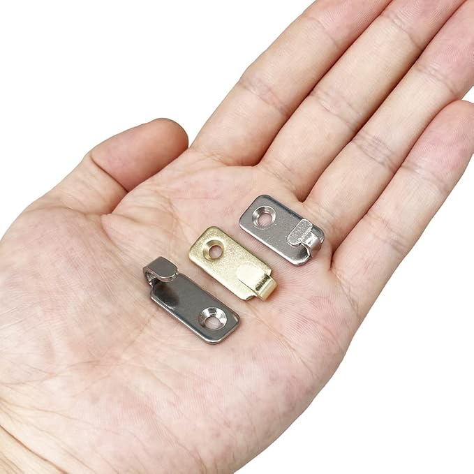 20pcs Heavy Duty Hanger 304 Stainless Steel Wall Mounted Mini J Hook for Mirror Picture Frames Hanging Wire/D Rings/Keyhole Hangers