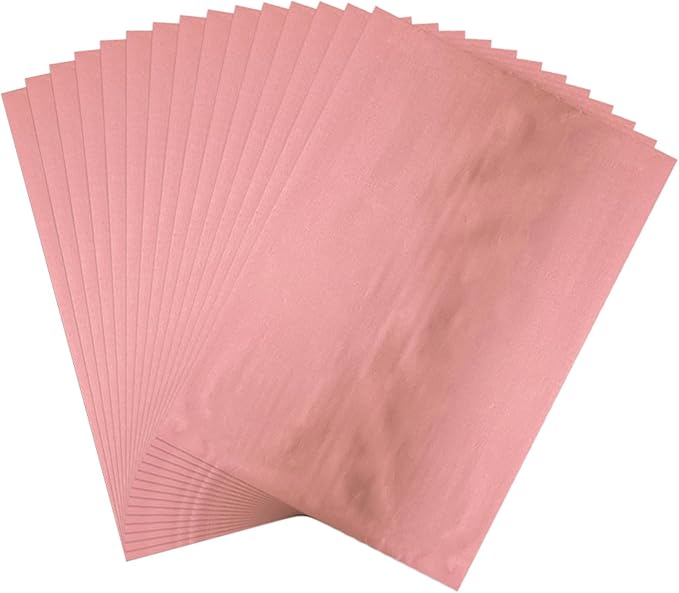 Briartw 20x29cm Hot Foil Paper 50 Sheets Pack Toner Reactive Foil Hot Stamping Foil Paper by Laser Printer and Laminator for Scrapbooking Craft Cardmaking DIY Album (Pink, 100 Sheets)