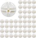 Wire Cube Plastic Connector 50Pcs Wire Grid Cube Organizer Connector for Modular Closet Storage Organizer and Wire Shelving (White)