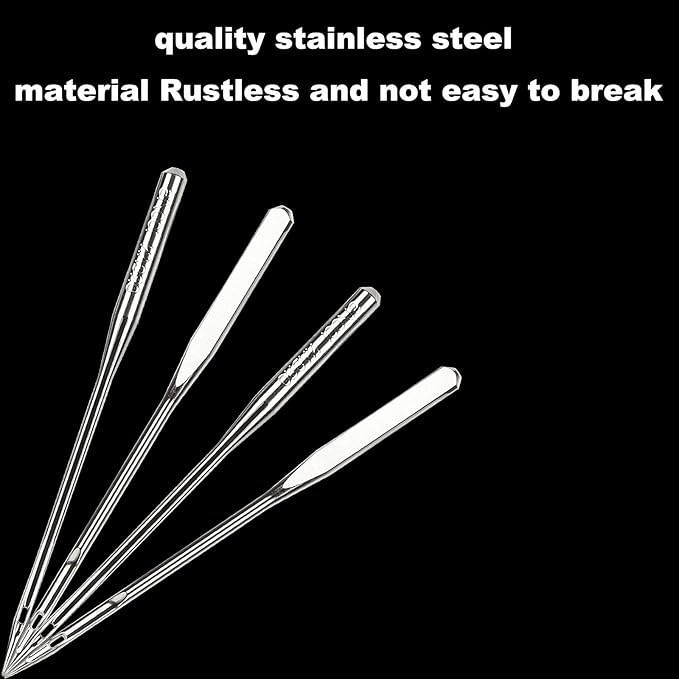 50 Pcs Embroidery Sewing Needles for Brother Machine Needles Size 90/14 130/705H HAx1 Sewing Needles for Brother Sewing Machine (5 Pack of 10 Needles)