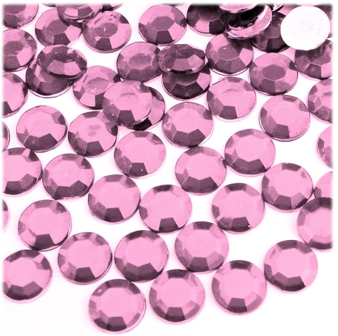 The Crafts Outlet 144pc Rhinestones Round 10mm - Flatback Royal Blue RBL