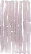Natural Rose Quartz Crystal Cylinder Tube Beads 4x13mm 38cm/str Loose Semi Gemstone Stone Beads for Making Bracelets Necklace Earrings