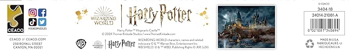 Ceaco - Thomas Kinkade - Harry Potter - Hogwart's Castle - 1500 Piece Jigsaw Puzzle