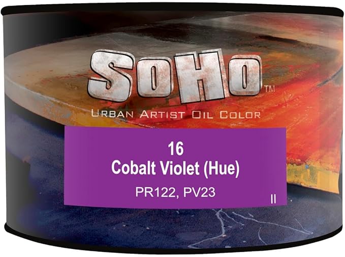 Soho Urban Artist Oil Paint - Cobalt Violet Hue, 430 ml Can - Best Valued Oil Colors for Painting, Excellent Pigment Load