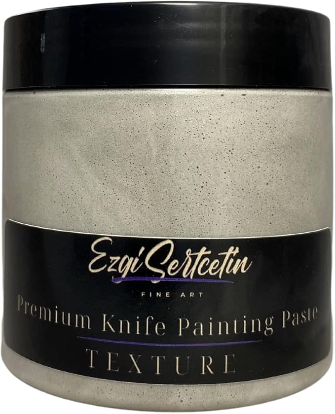 Premium Palette Knife Painting Paste|Texture Paste|Authentic Bright Colors|Ready to Use|Easy to Apply| 6oz (Stone)