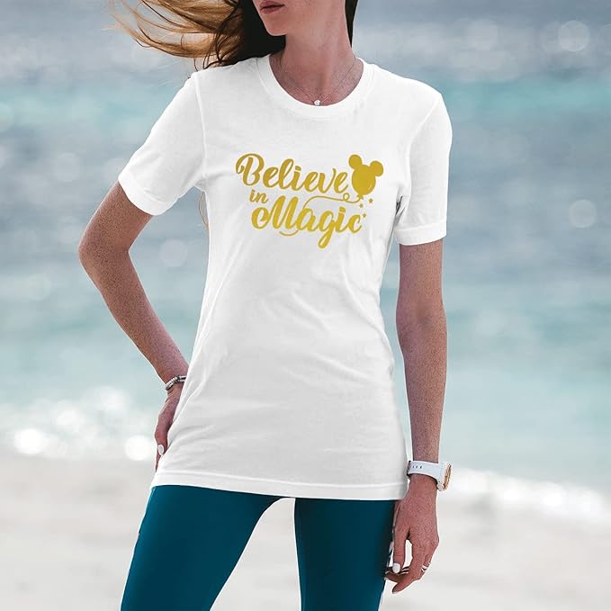 Threadart Metallic Gold Heat Transfer Vinyl Film | Custom Cut Roll 20" Wide by The Yard | Compatible with Venture Explore and Maker, Silhouette Cameo, & Large Format Cutters