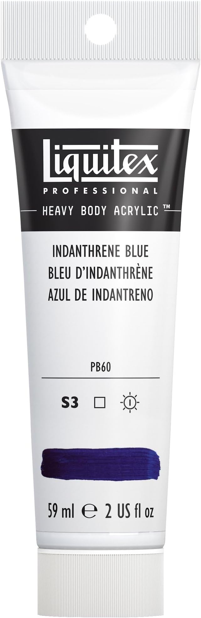 Liquitex Professional Heavy Body Acrylic Paint, 2-oz (59ml) Tube, Indanthrene Blue